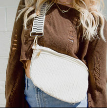 Load image into Gallery viewer, Woven Westlyn Bum Bag-Cream
