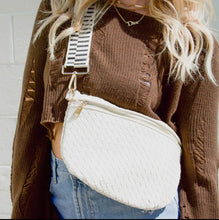 Load image into Gallery viewer, Woven Westlyn Bum Bag-Cream