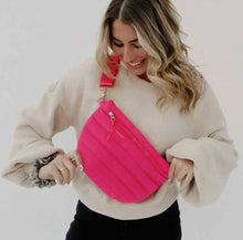 Load image into Gallery viewer, Jolie Puffer Belt Bag-Fuchsia