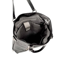 Load image into Gallery viewer, Vegan Leather Backpack & Crossbody Tote Bag: Black
