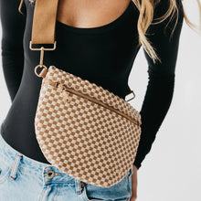 Load image into Gallery viewer, Westlyn Woven Bum Bag-Checkered Tan