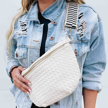 Load image into Gallery viewer, Woven Westlyn Bum Bag-Cream