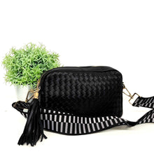 Load image into Gallery viewer, Woven Willow Crossbody-Black