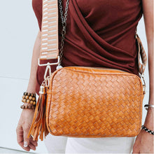 Load image into Gallery viewer, Woven Willow Crossbody-Brown