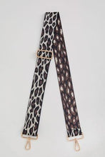 Load image into Gallery viewer, Brown/Cream Leopard Adjustable Bag Strap
